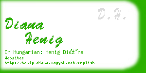 diana henig business card